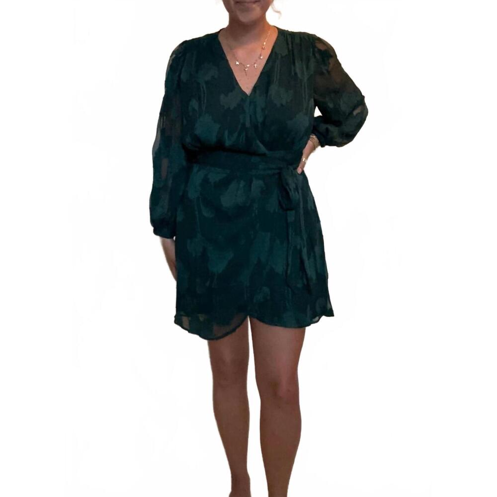 NEW KLD. SIGNATURE women's garden dress in green